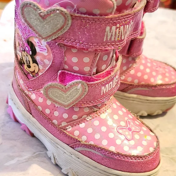 Minnie Mouse Toddler Size 12 Snow Boots Minnie Mouse Kids' Minnie